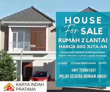 Rumah Murah Bantul,Lokasi Strategis 2 Lantai 600 Jutaan,siap KPR