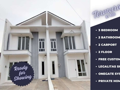 rumah murah serpong bsd 2LT dekat toll dan stasiun free SHM