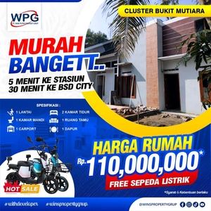 Rumah super murah dapet bonus pula, tanpa BI checking syarat KTP KK