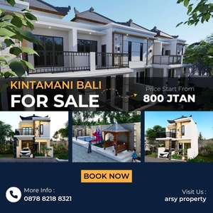 Rumah Umpan 2LT Konsep Bali Nyaman & Elegant, Lokasi samping Toll & Lr