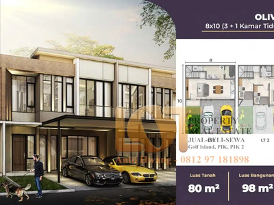 2.1M Jual Rumah PIK2 Extention Ukuran 8x10 Cluster Baltimore Milenial