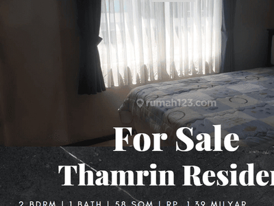 Dijual Apartement Thamrin Residence 2 Bedroom Full Furnished Tower A