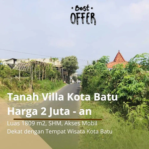 Dijual Kavling Kota Batu dekat Wisata Museum Angkut SHM