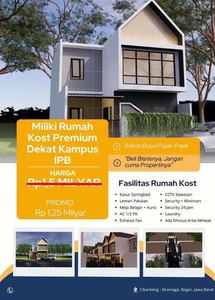 Dijual Rumah Kost Premium di IPB Dramaga Bogor