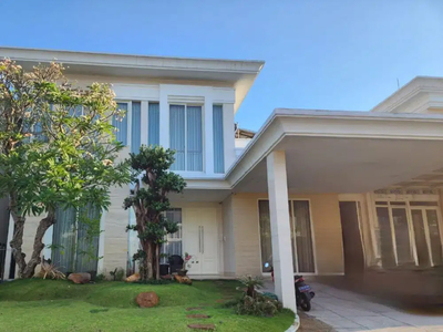 DIJUAL RUMAH PAKUWON INDAH LA RIZ GOLF MODERN MINIMALIS SEMI FURNISH