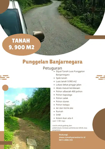 Dijual Tanah Luas Punggelan Banjarnegara