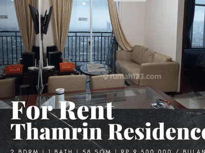 Disewakan Apartemen Thamrin Residence 2 Bedroom Furnished Lantai Tinggi