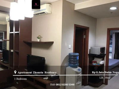 Disewakan Apartemen Thamrin Residence High Floor 1BR Furnished View GI
