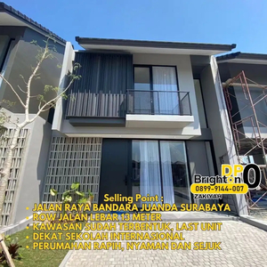 DP 0 FREE BIAYA + RUMAH 2 LANTAI 0 JALAN RAYA BANDARA JUANDA SURABAYA