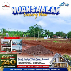 KAVLING VILLA NUANSA ALAM LUXURY VIEW NEMPEL JALAN KABUPATEN