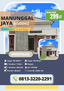Manunggal Jaya Residence unit terbatas