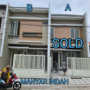 Rumah Baru Modern Minimalis 2 Lantai Manyar Indah Jaya