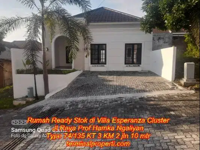 Rumah Baru Type 51 - 115 / 105 - 232 di Villa Esperanza Jl raya Ngaliy