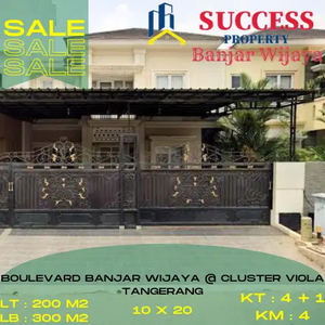 Rumah dijual Cluster VIOLA,Boulevard Banjar wijaya Tangerang