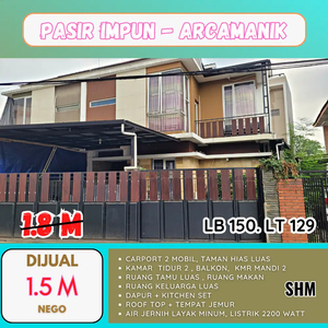 Rumah Mewah harga bawah Pasar Pasirimpun - Arcamanik kota Bandung.