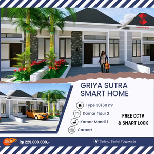 Rumah SHM Smart Home Type 30 Harga Murah di Yogyakarta