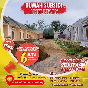 Rumah Subsidi Murah Rasa Villa Siap Proses KPR