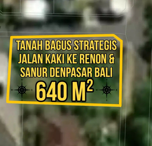 Tanah Bagus Strategis Jalan Kaki ke Renon dan Sanur Denpasar Bali