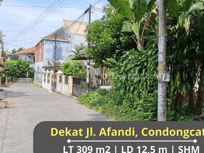 Tanah di Jl. Afandi, Condongcatur, Sleman, Sleman SHM 309 m²