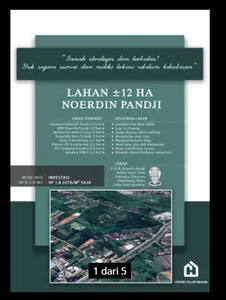 Tanah Noerdin Pandji Palembang Seluas ±12 Hektar
