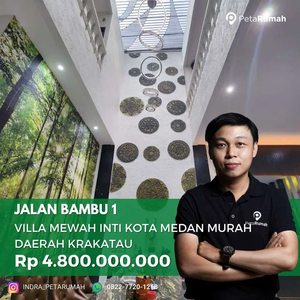 Villa Mewah Inti Kota Medan Daerah Krakatau