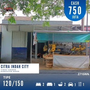 Dijual Rumah Diluar Cluster Pinggir Jalan Tipe 120/150 Citra Indah City (2715NN)