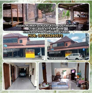 Dijual Rumah Di Pusat Kota Yogyakarta Lt785 Lb600 Kt9 Shm Strateg