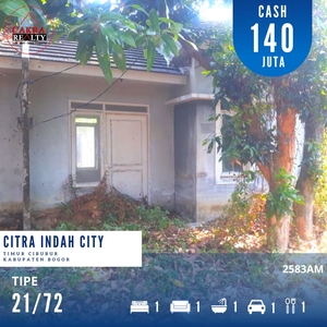 Dijual Rumah Murah Siap Renovasi Tipe 21/72 Citra Indah City (2583AM)