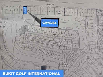 Disewakan Komersial Area Golf View Bukit Golf International GA7