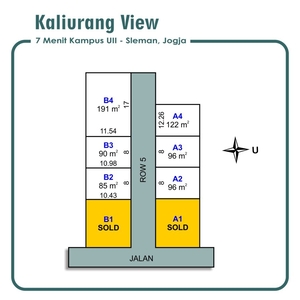 Jual Tanah Jakal km 13, Dekat UII