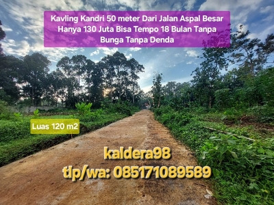 Kavling Gunungpati 50 meter dari jalan raya kandri Jalan 6 meter Beton