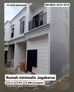 Rumah Minimalis 2 Lantai Carport Jagakarsa Jakarta Selatan