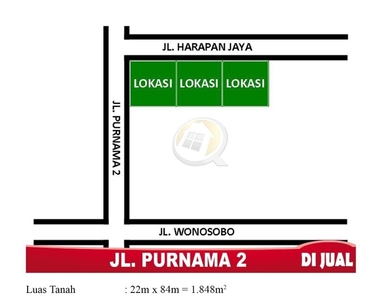 Tanah Jalan Purnama 2 Harapan Jaya