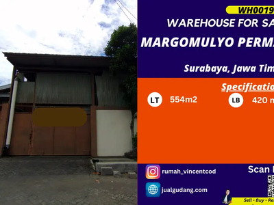 Dijual Gudang di Margomulyo Permai Selangkah ke Pintu Tol Surabaya