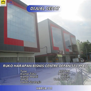 Dijual Ruko Gandeng Tepi Jalan Harapan Bisnis Centre Depan STC Mall !