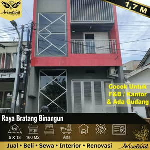 Dijual Ruko Raya Bratang Binangun Baratajaya Surabaya