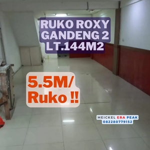 DIJUAL Ruko Roxy Gandeng, lt.72m2/ruko