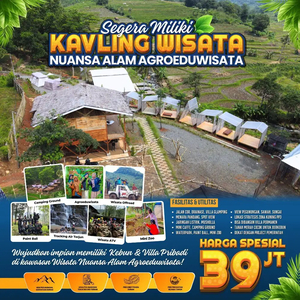 Dijual tanah murah kavling di Jawa Barat Nuansa alam Agroeduwisata