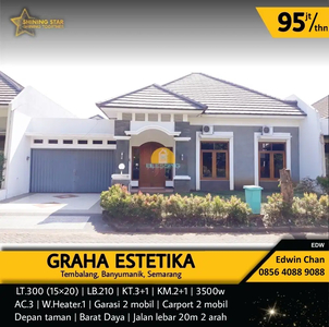 DISEWA Rumah 4KT Dekat Undip Cluster Graha Estetika Tembalang Semarang