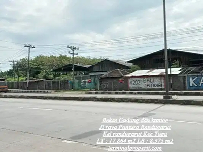 Eks Kantor Dan Gudang Harga Tanah di Jl raya Nasional Pantura