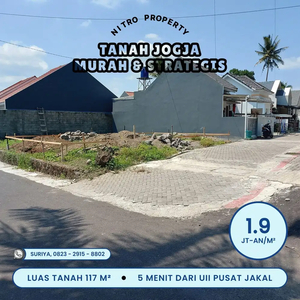 Jual Tanah Jogja SHM Pekarangan Dekat Jl. Kaliurang Dekat Jl. Cangkrin