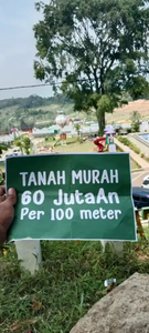 Jual tanah Kavling murah pinggir jalan 600ribuan Permeter dibogor