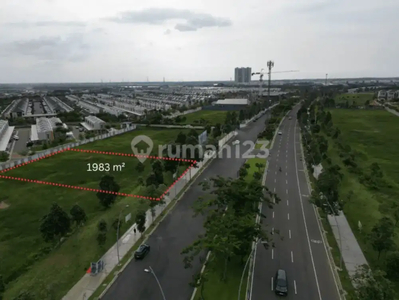 Kavling Komersil Pik2 Jalan Boulevard Luas 1983m2 Hrg 32jt/m2