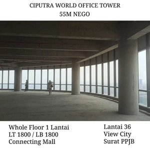 Office Baru Premium 1 Lantai Ciputra World Connecting Mall View City