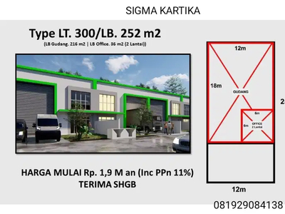 PERGUDANGAN INDUSTRI termurah SIGMA KARTIKA