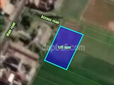 Strategic small plot of 470m² for sale in Kedungu, Tabanan, Bali