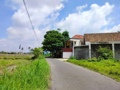 Tanah Jogja View Sawah, Jual Murah, Dekat Lapangan Klidon Jakal