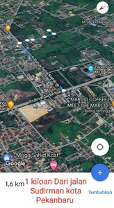 Tanah kavling tengah kota 1km dari Jalan Sudirman.