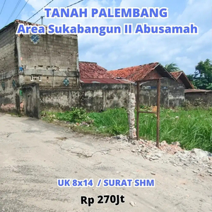 tanah siap bangun area kota palembang jl abussamah