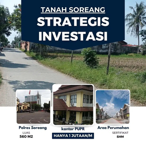 Tanah Soreang Bandung Pinggir Jalan Desa SHM